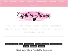 Tablet Screenshot of cynthiathomas.net